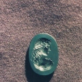 Antigue gem replic.
Hematit.  size 2.5 x 1.6cm
Intaglio.