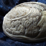 mother of pearl carved cameo  EXODUS   14 *10cm