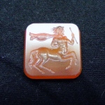 Centaur.
Antigue gem replic.
Carnelian. size 1.5 x 1.5cm
Intaglio.