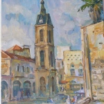 oil on canvas. size 50 x 35cm
Old Jaffa. Clock Tower.