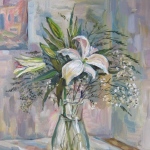 oil on canvas. size 60 x 45cm
Flowers.