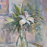 oil on canvas. size 60 x 45cm
Flowers.