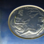 Satur and Nymph  Rock Crystal. size 48  * 39mm
N.Poussin canvas interprity.
Intaglio. Relief carved i deep on transparent mineral.