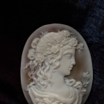 antique cameo replic. sea shell  46 * 62mm