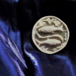 shell cameo. astrology. Fish Sign.size 32 mm d