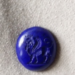 antique gems replica.Intaglio.
Lapis stone. size 33 8 24mm