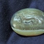handcarved intaglio.ancient gems replica.
agate stone.size 30 * 40mm