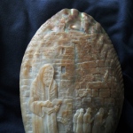 Judaica.handcarved cameo.
Mother of Pearl - material
size 17.5 8 12.0cm