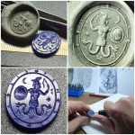 intaglio,
Magical,Gnostic,ABRAXAS,
Protection Amulet replica.
Lapis stone.
20.1 * 18mm