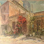 Tel Aviv- Jaffa
Neve Zedek
drawing,tinted paper,
acrylic. 30 * 38 cm