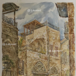 Jaffa road
watercolor,acrylic,paper.
size 60 * 40cm